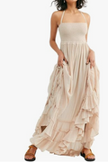 Womens Summer Boho Sexy Backless Long Dresses